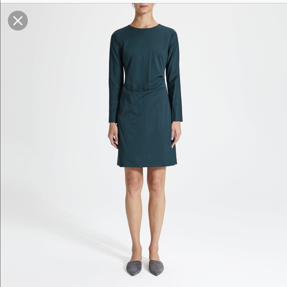 NWT theory emerald side fold dress 00 $265